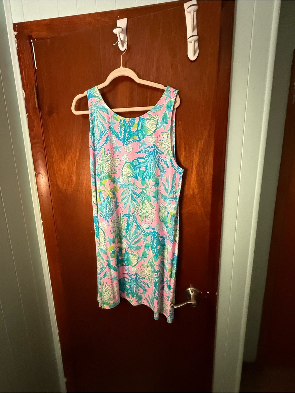 Women’s XXL Lilly Pulitzer Sleeveless Dress — Pink Tropical Print